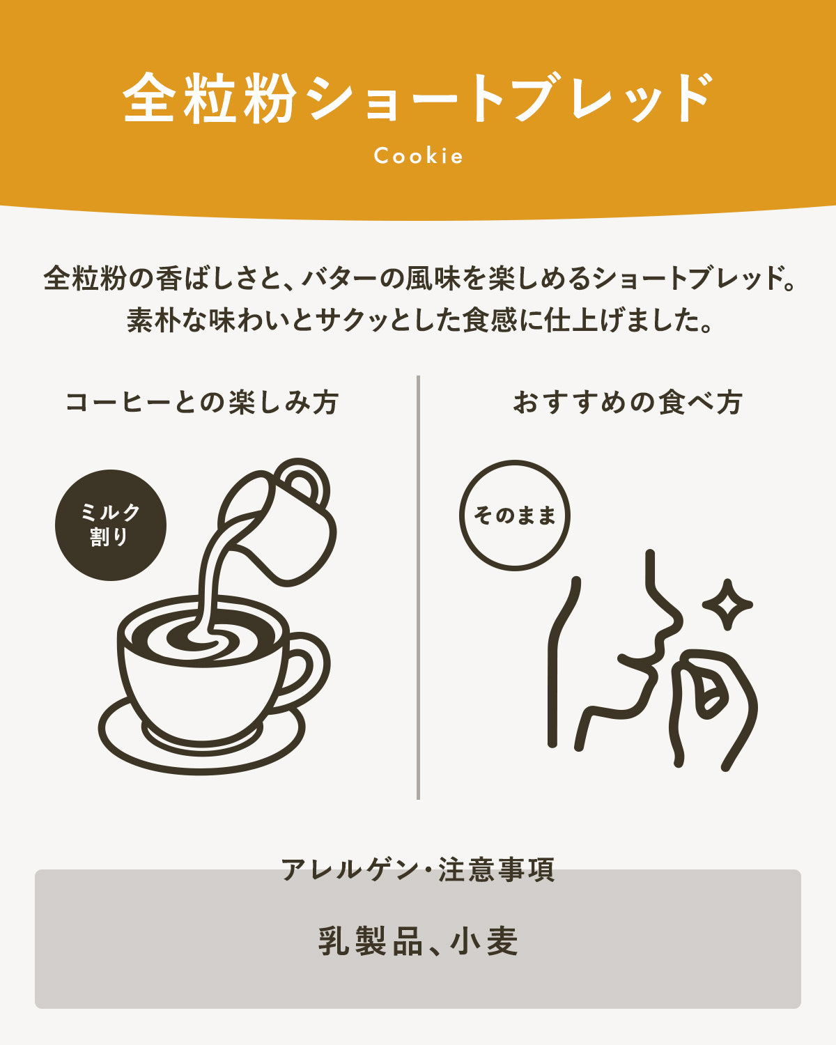 全粒粉ショートブレッドボトル｜広島のやさしい焼き菓子